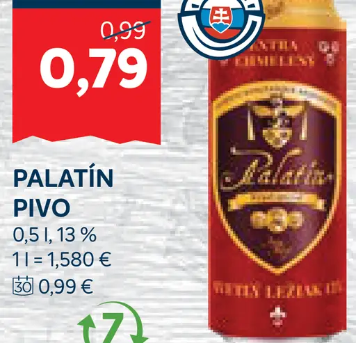 Palatín pivo plechovka