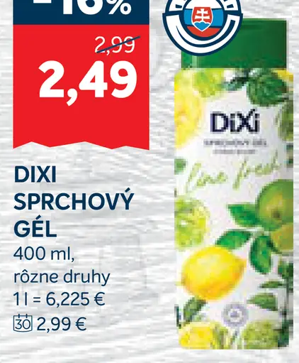 Dixi sprchovací gél