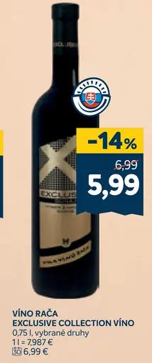 Vino Rača Exclusive Collection víno