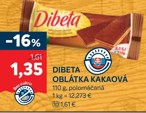 Dibeta oblátka kakaová