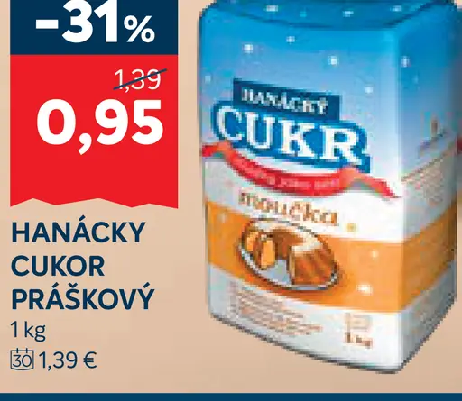 Hanácky cukor práškový