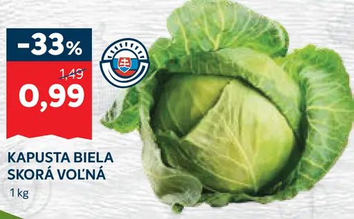 Kapusta biela skorá voľná