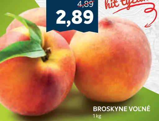 Broskyne voľné