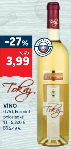 Tokaj Furmint víno