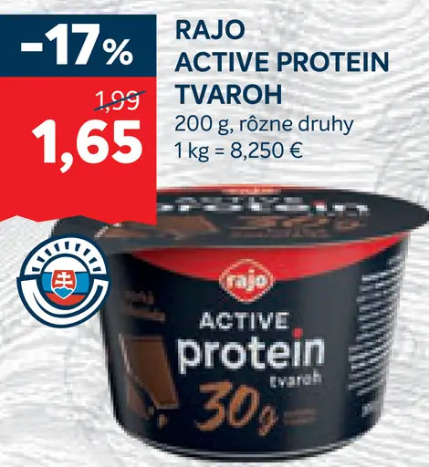 Rajo Active Protein tvaroh