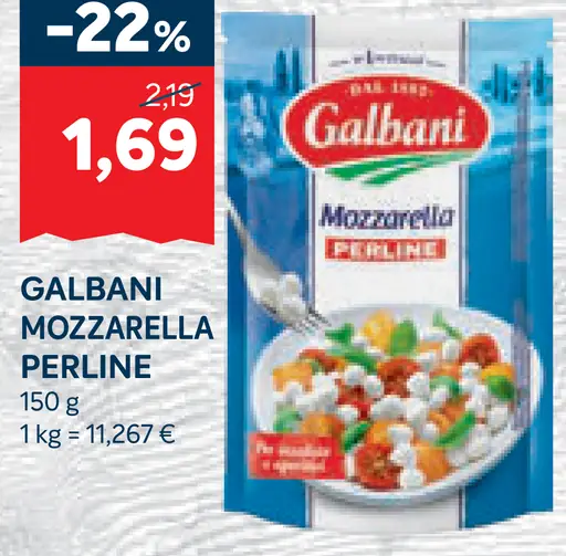 Galbani mozzarella Perline