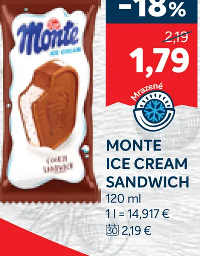 Monte Ice Cream Sandwich