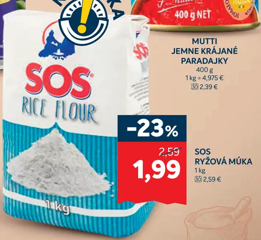 SOS ryžová múka