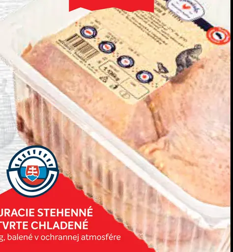Kuracie stehnenné štvrte chladené voľné