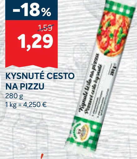 Kysnuté cesto na pizzu
