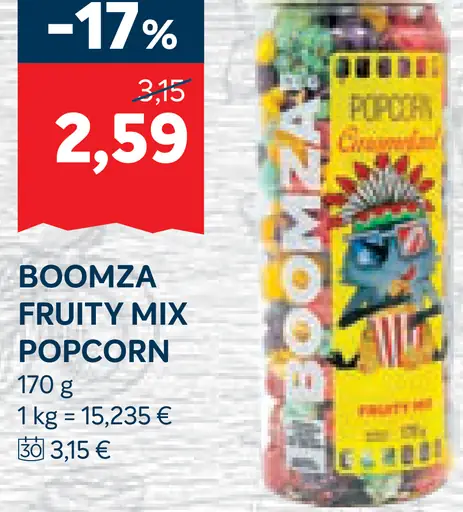 Boomza Fruity Mix Popcorn