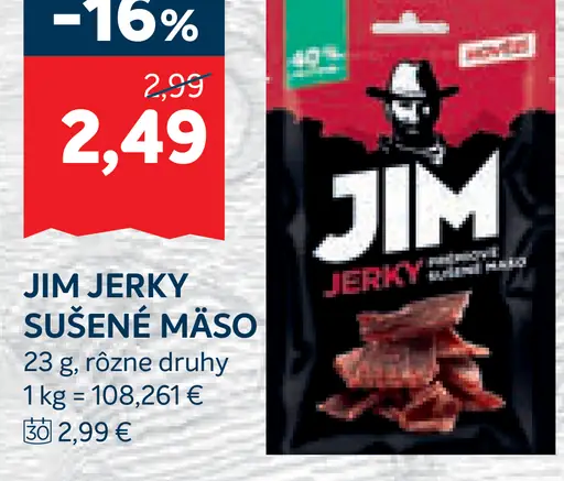 Jim Jerky sušené mäso