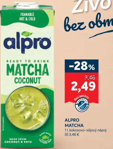Alpro Matcha kokosovo-sojový nápoj