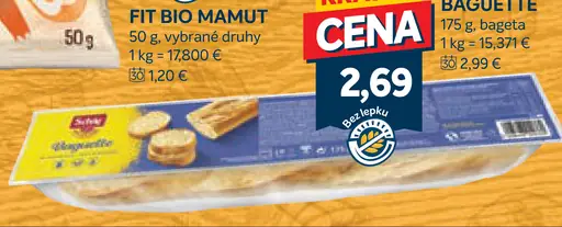 Schär bezlepková baguette