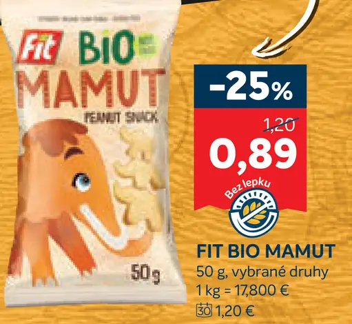 Fit Bio Mamut peanut snack
