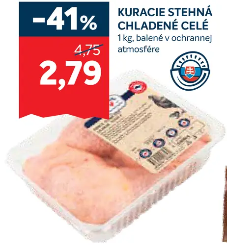 Kuracie stehná celé chladené