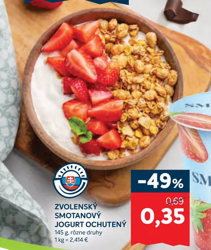 Zvolenský smotanový jogurt
