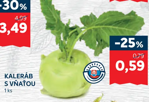 Kaleráb s vňaťou