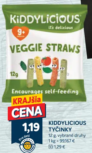 Kiddylicious tyčinky