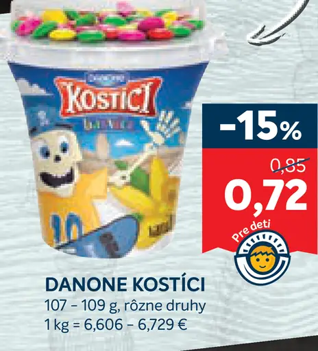 Danone Kostići jogurtový dezert