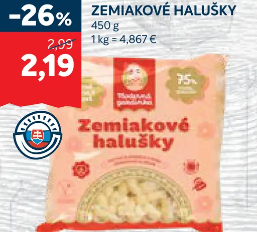 Zemiakové halušky