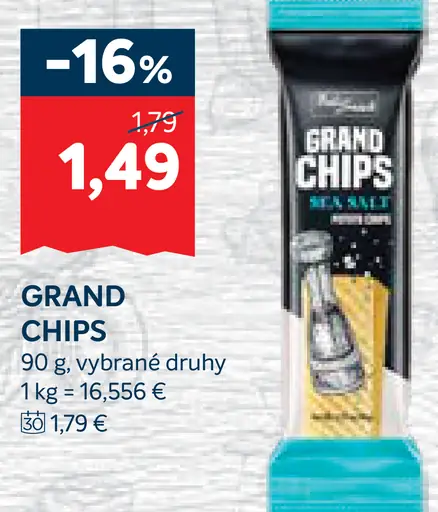 Grand Chips zemiakové chipsy sea salt
