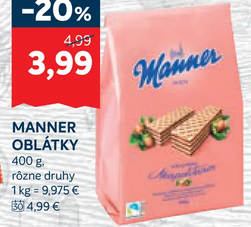 Manner oblátky