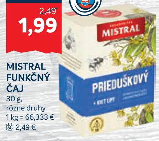 Mistral čaj Prieduškový