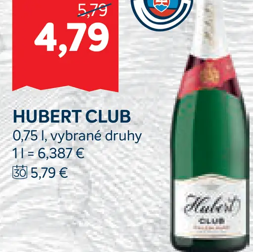 Hubert Club Šumivé víno