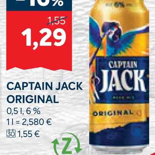Captain Jack Original pivo