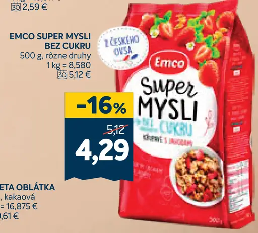 Emco Super Mysli bez cukru