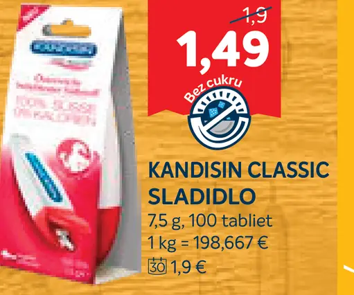 Kandisin Classic stolové sladidlo tablety