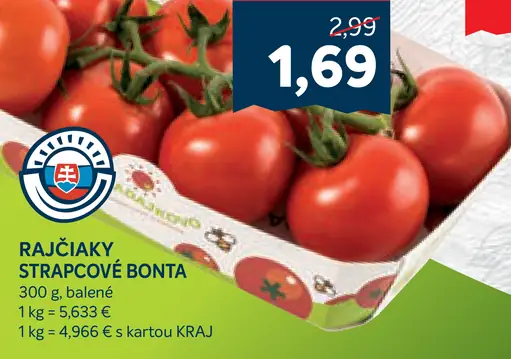 Rajčiaky strapcové Bonta