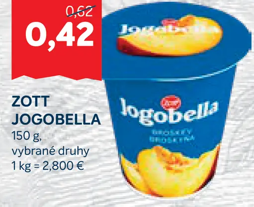 Zott Jogobella jogurt ovocný