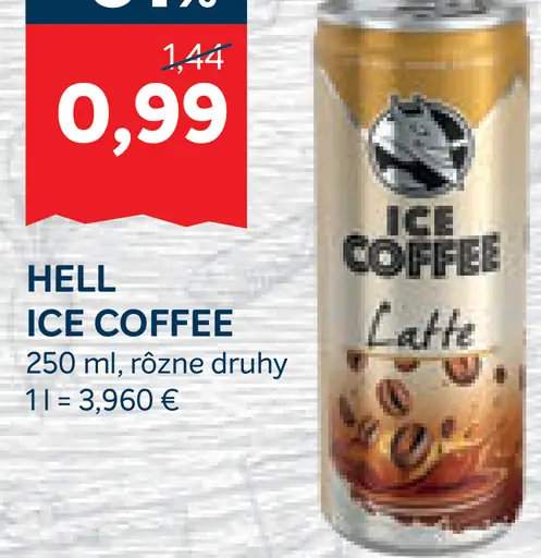 Hell Ice Coffee latte kávový nápoj