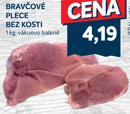 Bravčové plece bez kosti vákuovo balené