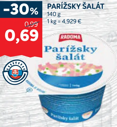 Radoma Parížsky šalát