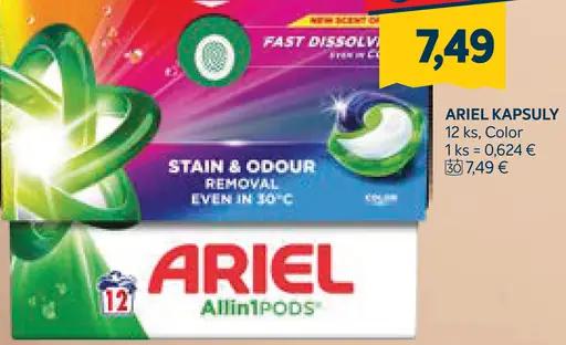 Ariel Allin1 PODS kapsuly na pranie Color