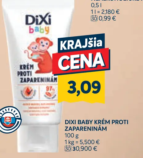 Dixi Baby krém proti zapareninám
