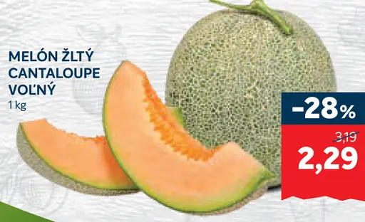Melón žltý Cantaloupe voľný