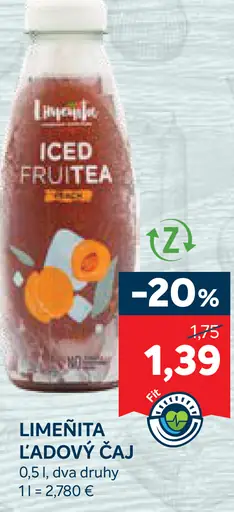 Limeňita ľadový čaj, dva druhy