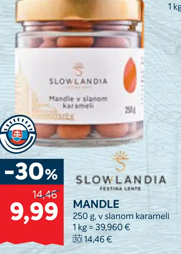Slowlandia mandle v slanom karamele