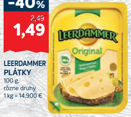 Leerdammer plátky