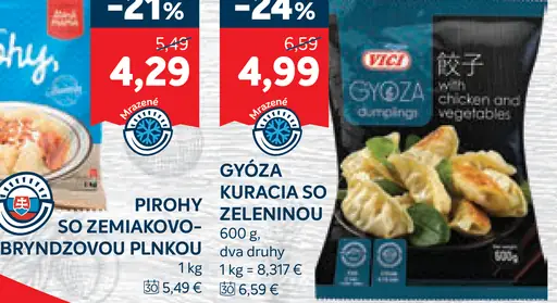 GYŐZA Kuracia so zeleninou