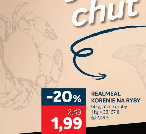 RealMeal korenie na ryby a morské plody, jemne pikantné