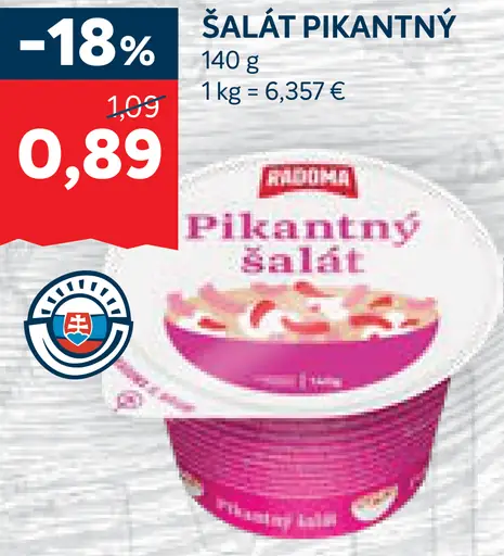 Pikantný šalát