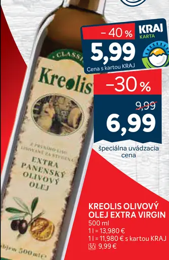 Kreolis olivový olej extra virgin