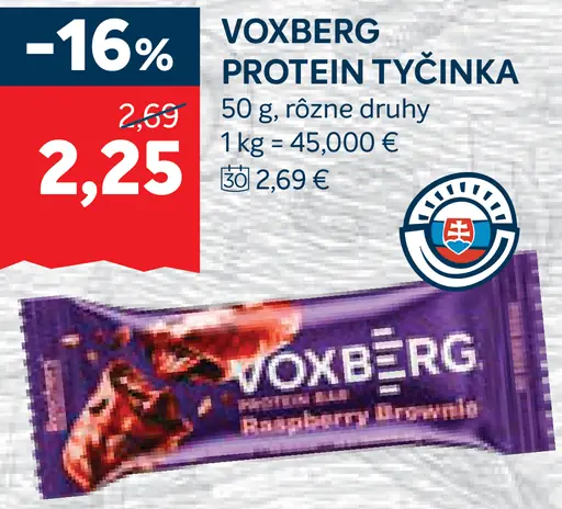 Voxberg proteínová tyčinka