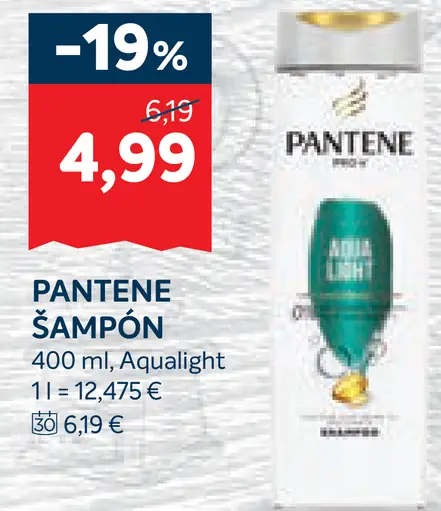 Pantene šampón Aqualight