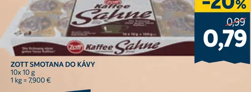 Zott Smotana do kávy